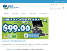 Tablet Screenshot of deals.epcusa.com